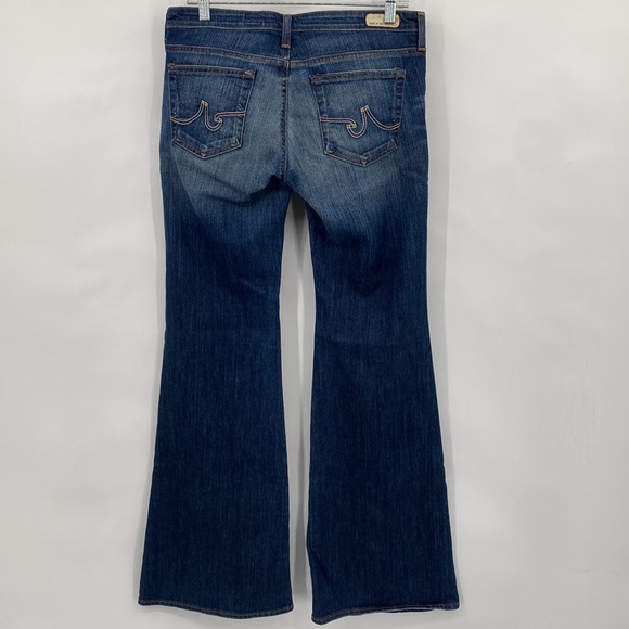 AG Adriano Goldshmied The Belle Flare Jeans Boho Gypsy Mid Rise Blue Size 30 - Picture 7 of 12